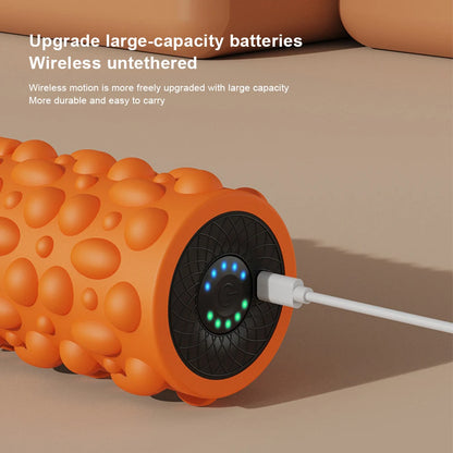 Electric Vibrating Foam Roller Massage Column Rechargeable Exercise Roller 5 Modes Muscle Roller for Yoga Pilates