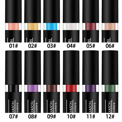 Nude Lipstick Matte Velvety Vampire Makeup Punk Black Lip Gloss Smooth Waterproof Lasting Durable Dark Paint Cosmetics -12 Colors