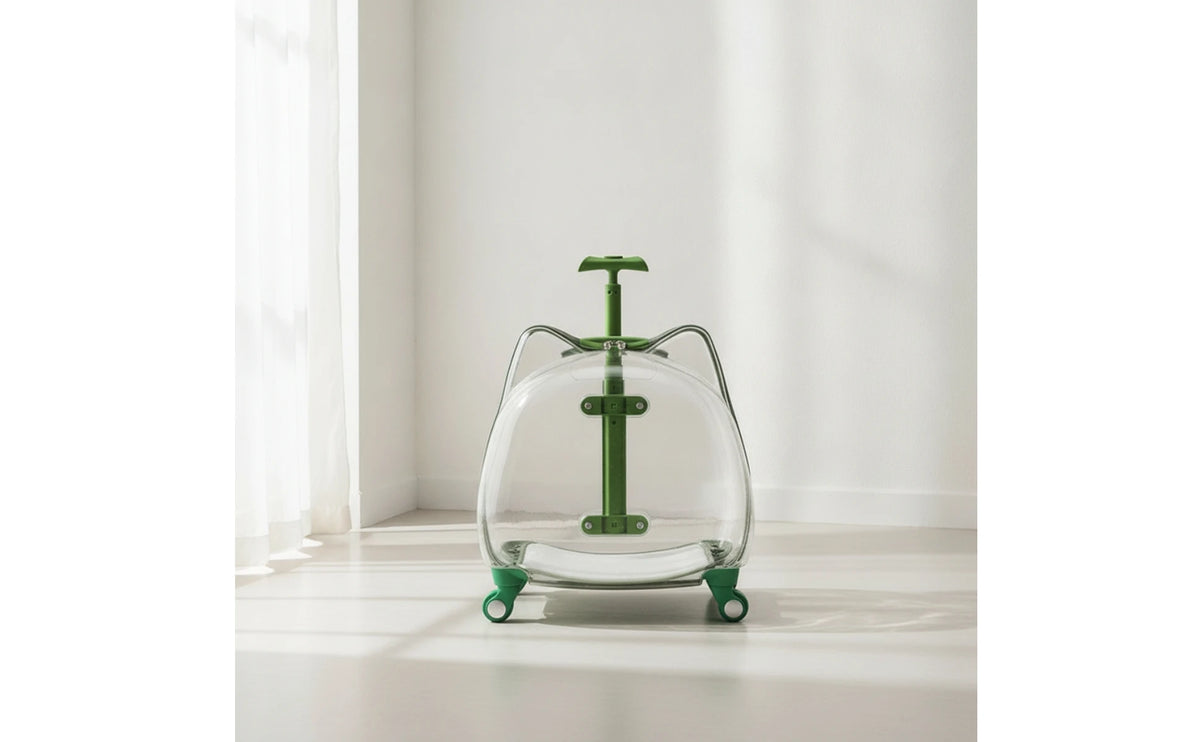 Pet Carrier with Wheels Sturdy Wheeled Pet Carrier Sturdy Small for Cats, Travel, Vet Visits