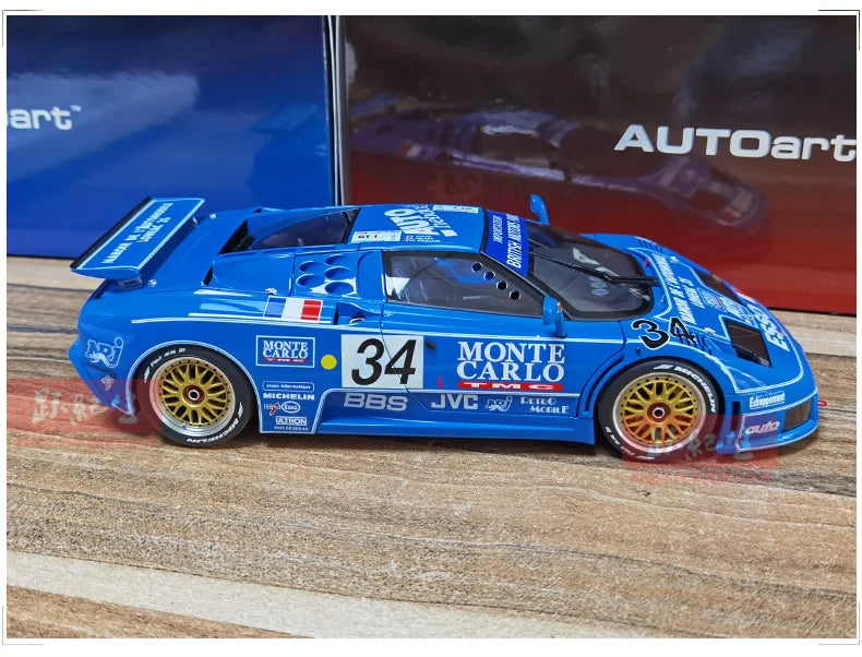 AUTOART Bugatti EB110 24HR Le Mans Racing 1994 #34 1:18 Car model Collection Display gift Static Ornament Collection