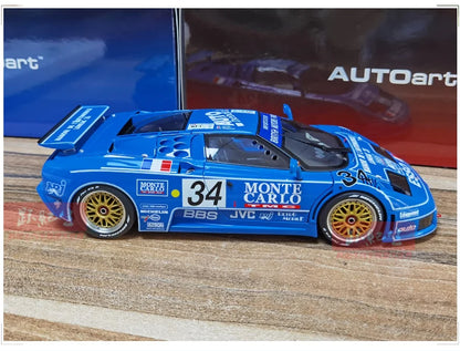 AUTOART Bugatti EB110 24HR Le Mans Racing 1994 #34 1:18 Car model Collection Display gift Static Ornament Collection