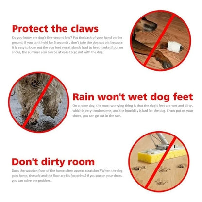 4 PCS set Of Waterproof Pet Dog Shoes, Anti Slip Soft Soled Rain Boots, Kitten Dog Shoes, Puppy Pet Boots, Pet Paw Accessorie