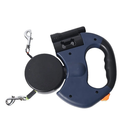 BXX 360° Swivel Dual Head Retractable Dog Leash  One Hand Control For Medium Large Dogs  2026 New