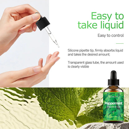 Peppermint essential oil, with its herbal scent, is suitable for aromatherapy diffusion and body massage,and also nourishes hair