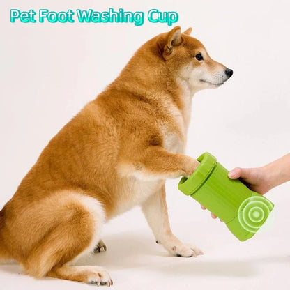 Paw Cleaner Cup USB Rechargeable Dog Foot Washer Portable Detachable Automatic Paw Cleaner Electric Pet Paw Washer Foot Cleaning