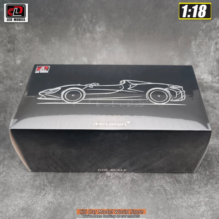 LCD Diecast car model 1:18 McLaren ELVA car model metal static display collection