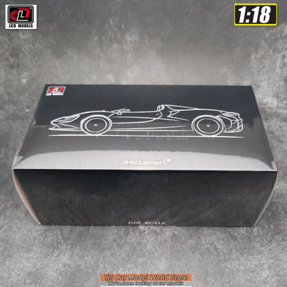LCD Diecast car model 1:18 McLaren ELVA car model metal static display collection
