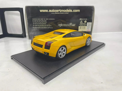 Autoart 1:18 Gallardo Yellow Simulation Limited Edition All Open Alloy Metal Static Car Model Toy Gift