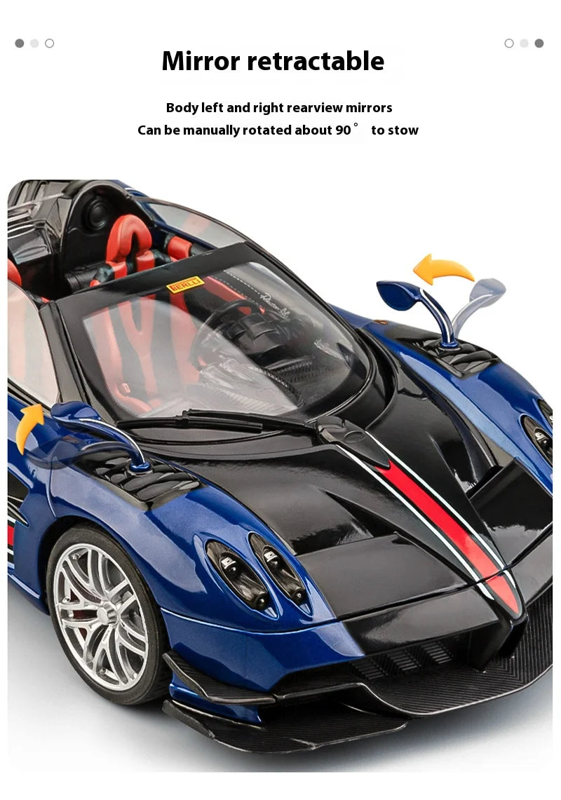 Cool alloy sports 1:18 car model, simulated interior details, cool lighting and sound effects, exquisite desktop ornaments