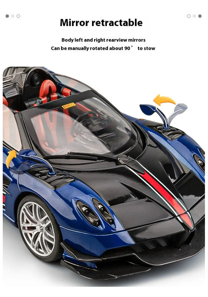 Cool alloy sports 1:18 car model, simulated interior details, cool lighting and sound effects, exquisite desktop ornaments