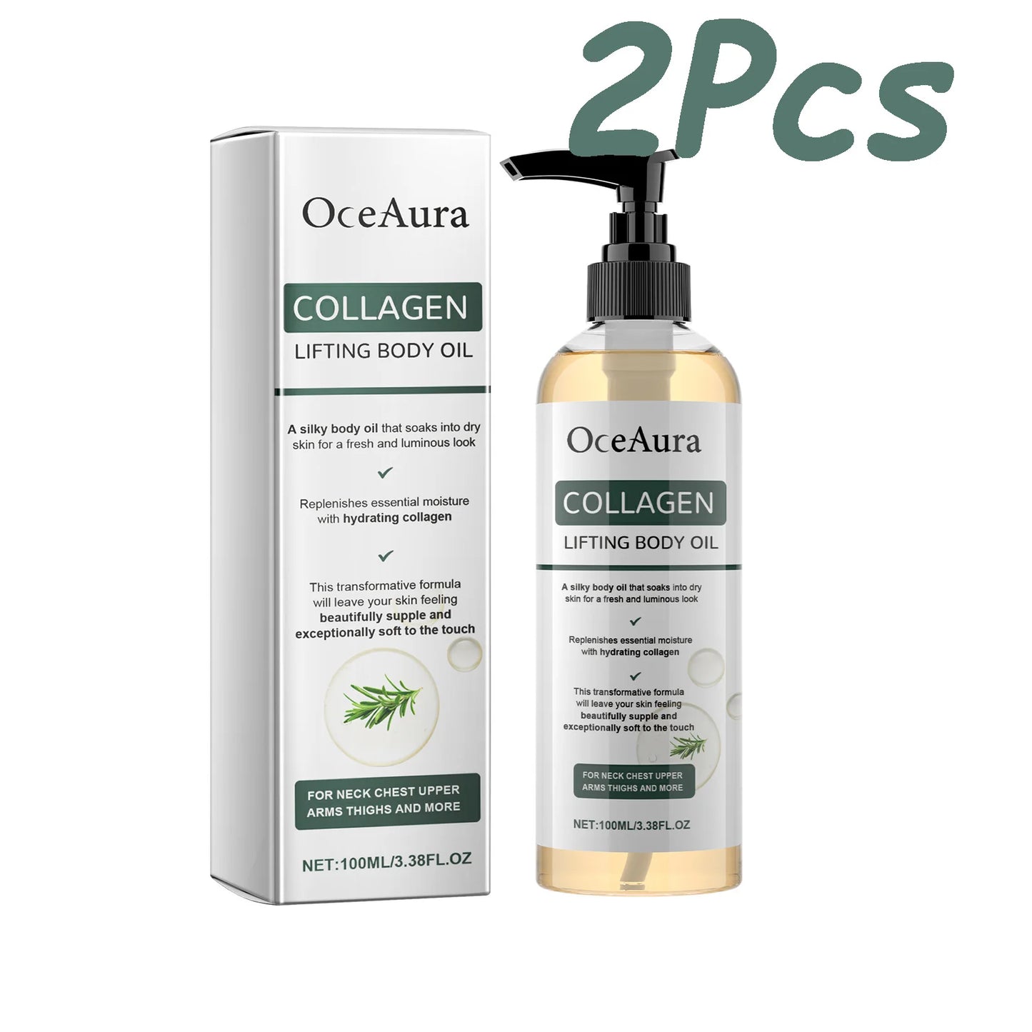 Collagen Lifting Body Oil Hydrating Tightening Whole Body Massage Essential Oil Lifting Firming Body Oil for Dry Skin Moisturize