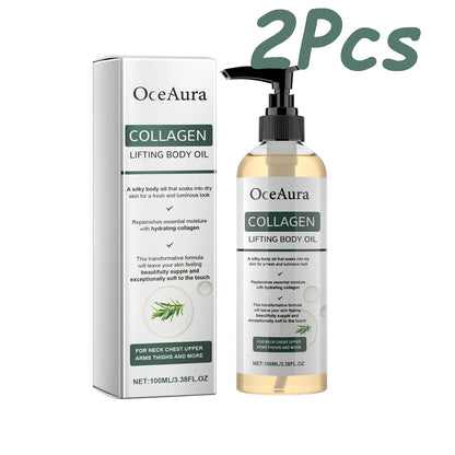 Collagen Lifting Body Oil Hydrating Tightening Whole Body Massage Essential Oil Lifting Firming Body Oil for Dry Skin Moisturize