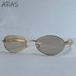 Sexy Small Oval Punk Sunglasses Women 2026 Luxury Vintage Steampunk Metal Frame Sun Glasses For Ladies Trendy Traveling Shades