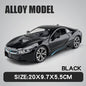 BMW I8 Sports Car Alloy Diecast 1:22 Model Car Vehicle Collection Simulation Sound & Light Toy Car Gifts