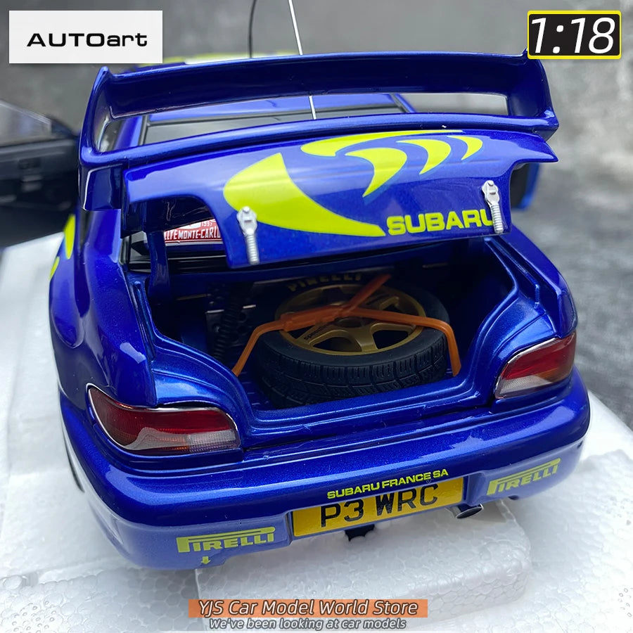 AUTOART Die-cast car model 1/18 Subaru Impreza WRC Rally of Monte Carlo  Static display car models