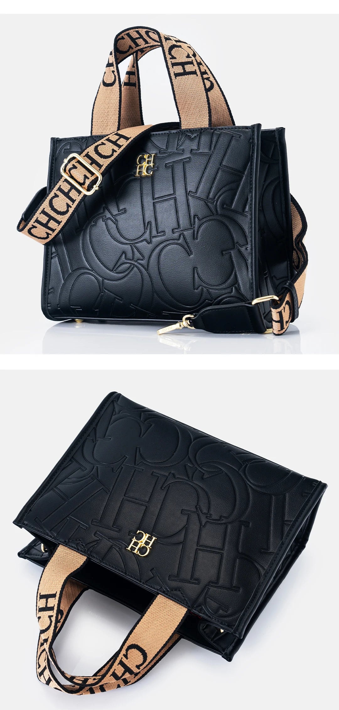 CH Fashion Monogram Print High Quality Metal Logo Casual Light Luxury Brand Designer New Women's Handbag