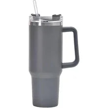 Metal Vacuum Insulated Cup 1200ML Stainless Steel Portable Water Cup Refrigerated Vacuum Insulated Straw Leak-proof Lid