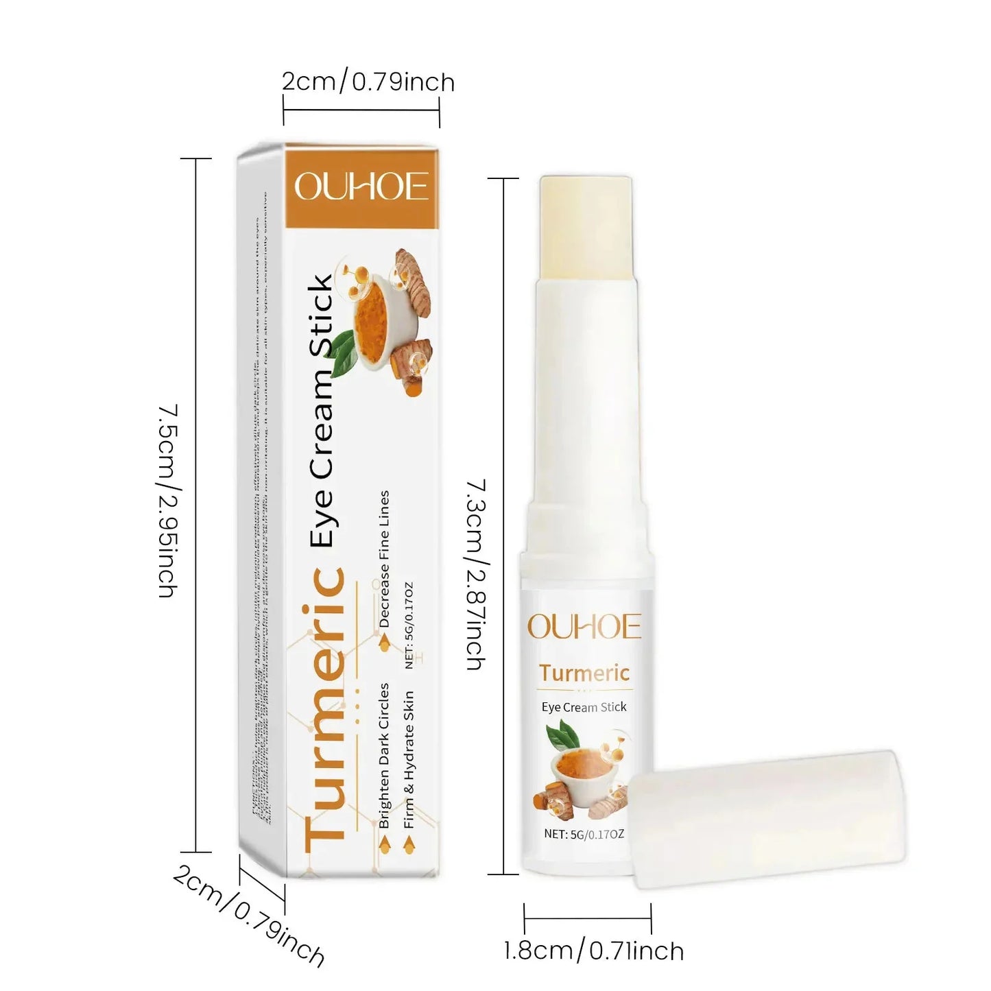 Hoygi Eye Fat Granules Removal Eyestick Anti-Puffiness Firming Cream Anti Inflammatory Fade Fine Line Repair Skin Barrier Skin Care