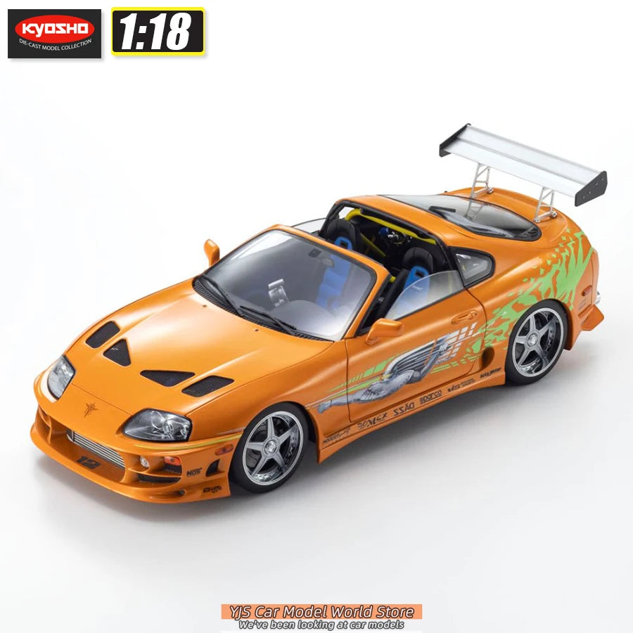 KYOSHO  1/18 Scale Diecast Collection  Dodge Charger R/T 1970 Toyota Supra Turbo - Static car model - Collection - Display piece