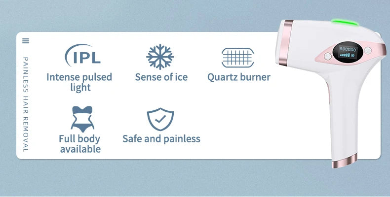 MLAY T4 Laser Hair Removal Device Ice Cold Full Body Bikini Epilation Flashes 500000 IPL Hair Removal Painless Dropshipping