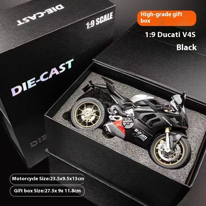 Boutique Boxed 1:9 Kawasaki H2R V4S Motorcycle Model Simulation Alloy Motorcycle Figure Gift