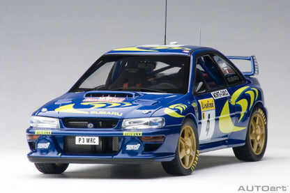 AUTOART Die-cast car model 1/18 Subaru Impreza WRC Rally of Monte Carlo  Static display car models