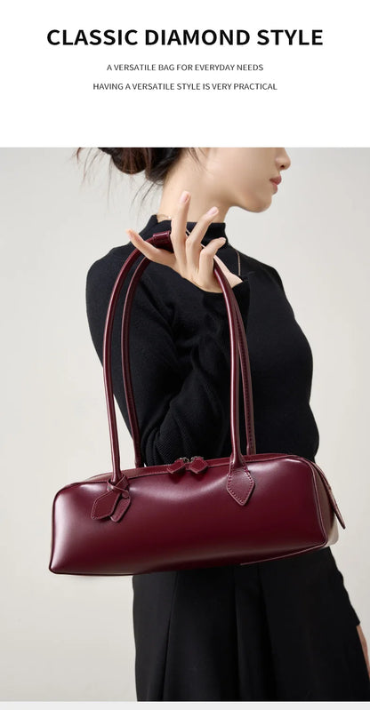 Genuine leather bag woman  luxury bag vintage long shoulder bag Handbags ladies underarm Bag Shopping bag
