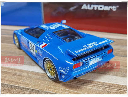 AUTOART Bugatti EB110 24HR Le Mans Racing 1994 #34 1:18 Car model Collection Display gift Static Ornament Collection