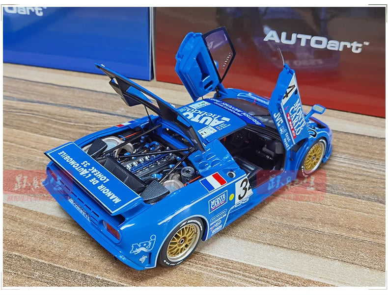 AUTOART Bugatti EB110 24HR Le Mans Racing 1994 #34 1:18 Car model Collection Display gift Static Ornament Collection