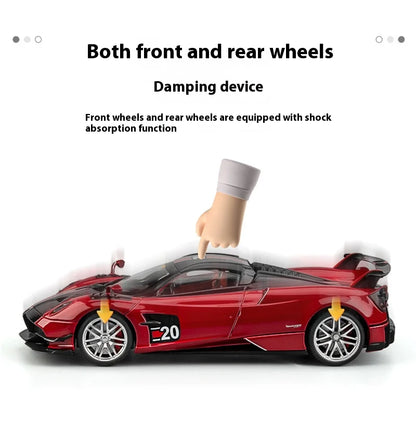 Cool alloy sports 1:18 car model, simulated interior details, cool lighting and sound effects, exquisite desktop ornaments