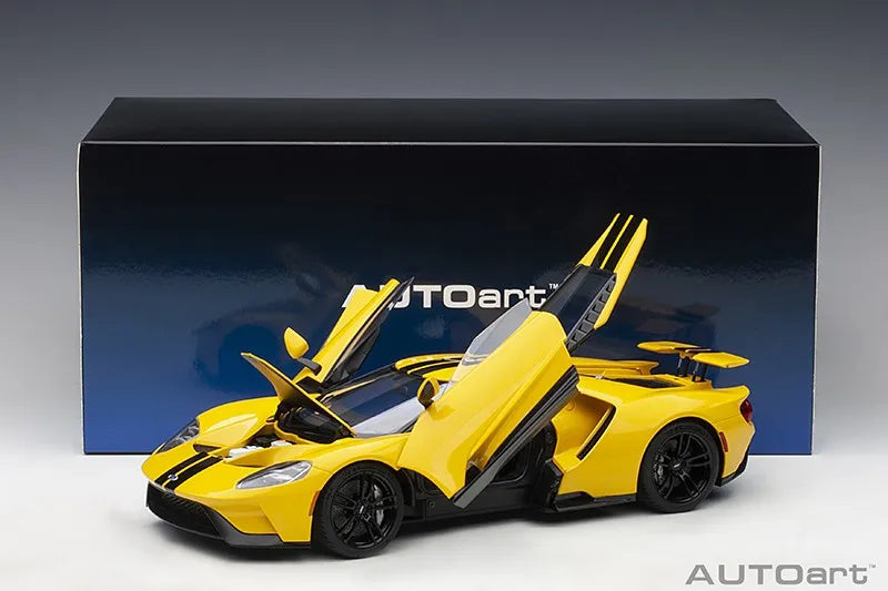 AUTOART 1:18 scale Ford GT ABS material Full Open car model Static Display Holiday gift collection Sports car model