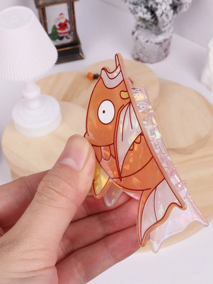pocket monsters Carp King Cartoon Cute Hair Claw Hair Clip