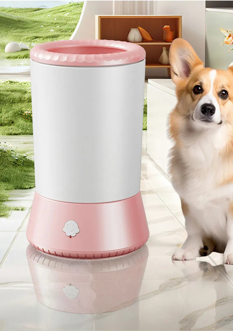 Pet Portable Dog Paw Washer Automatic Pet Paw Cleaner Electric Dog Paw Washer USB Rechargeable Foot Cleaning Machine Dog Brushes
