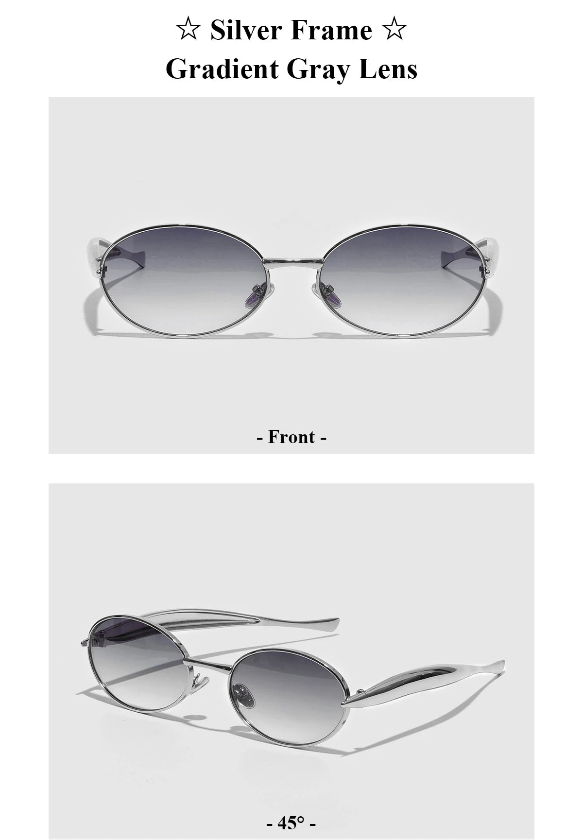 Ruiao 2026 Fashion Oval Sunglasses for Women Luxury Designer Metal Frame UV400 Sun Protection Shades Brand New Arrival Eyewear