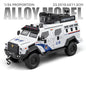 Swordtooth Tiger Police Car scale 1/24 Toy Model Alloy Diecast Explosion Proof Vehicles Door Opened Sound Light Pull Back Decoration Gift