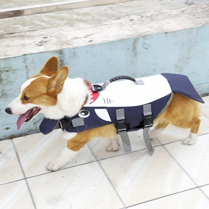 Dog Life Jacket with Rescue Handle for Small Medium and Large Dogs,Pet Safety Swimsuit Preserver for Swimming Pool Beach Boating