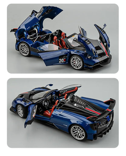 Cool alloy sports 1:18 car model, simulated interior details, cool lighting and sound effects, exquisite desktop ornaments