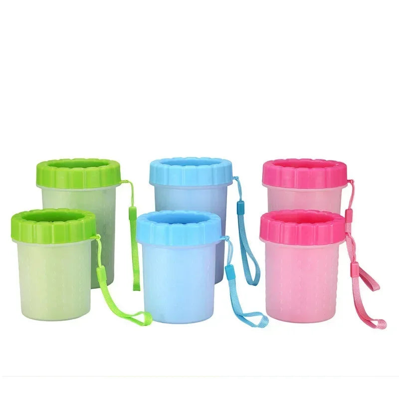 Dog Paw Cleaner Cat Puppy Foot Wash Cup Pet Paw Washer No Rub Automatic Foot Cleaner Portable Effective Pet Foot Washing Cup