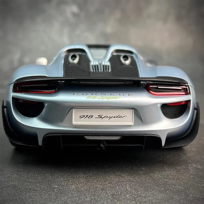 AUTOART car model simulation 1/18 Porsche 918 Car Model alloy room ornament display cars model boy collection christmas gift