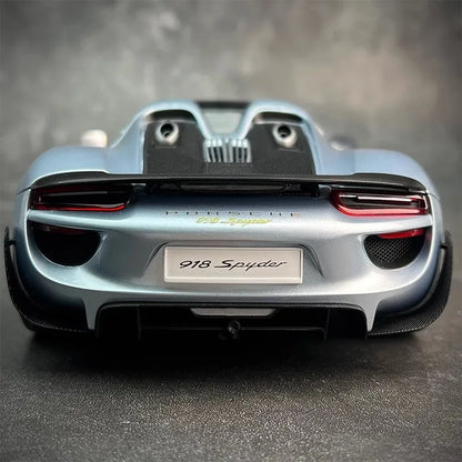 AUTOART car model simulation 1/18 Porsche 918 Car Model alloy room ornament display cars model boy collection christmas gift