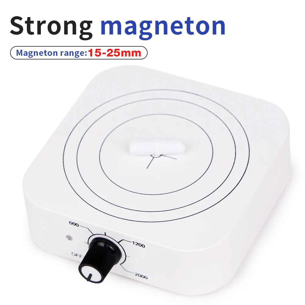 Magnetic Stirrer 1L 300-2000RPM Kitchen / Laboratory Magnetic Mixer Portable Stirrers Machine with Mini Stir Plate Agitator EU Plug