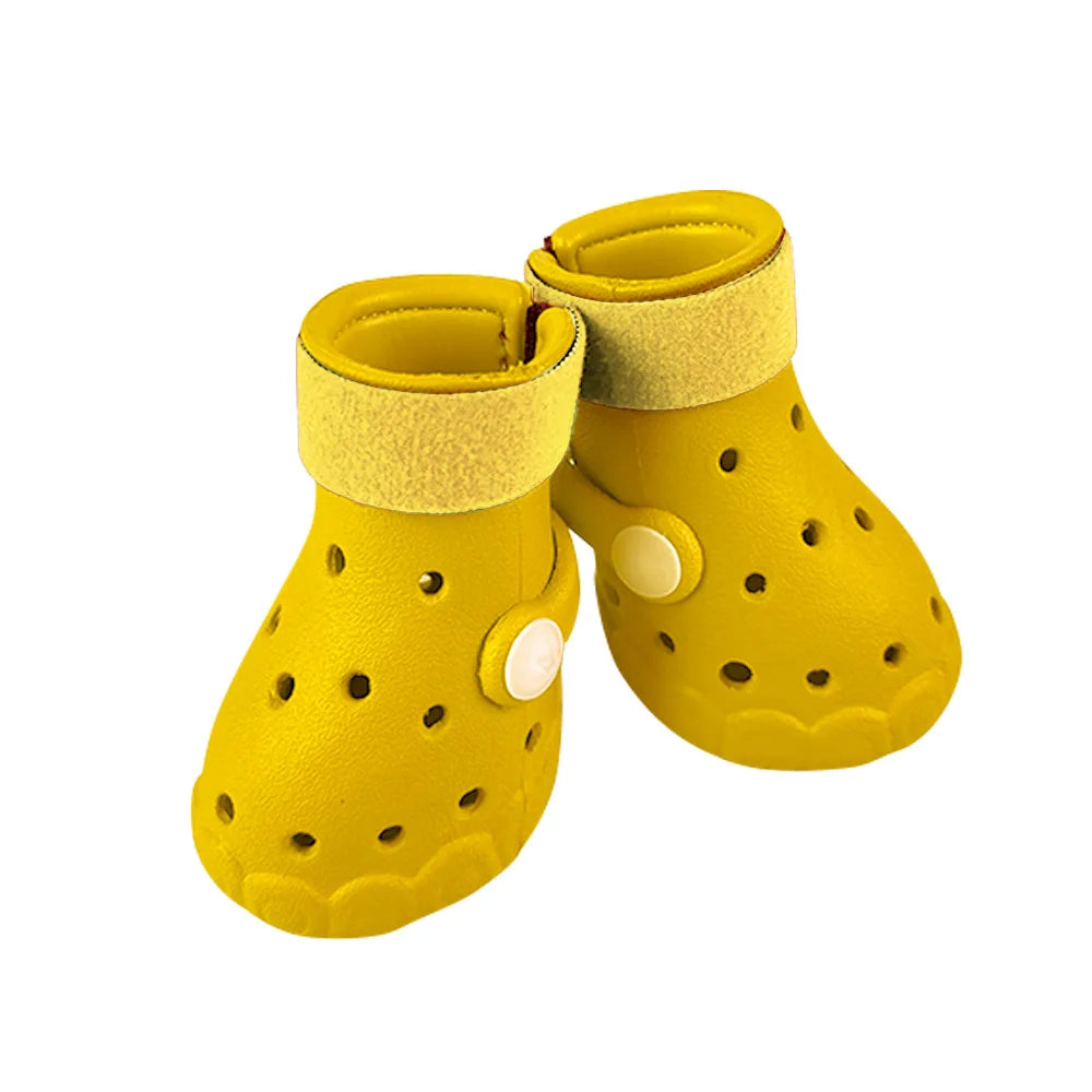Summer Breathable Dog Sandals Soft Sole Outdoor Clogs All Season Pet Booties Small & Medium Dogs
