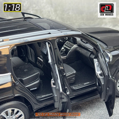 LCD Diecast model 1/18 scale Land Cruiser LC300 ZX SUV Metal car model Static display collection holiday gifts