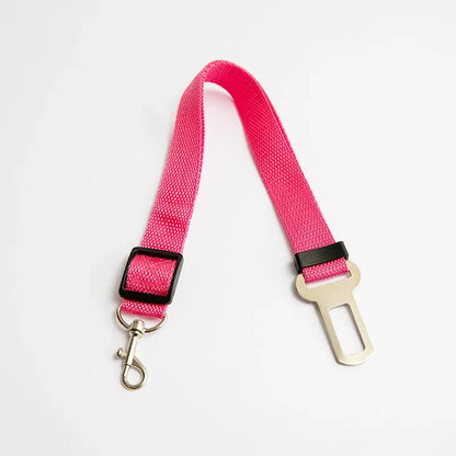 Adjustable Pet Dog Cat Car Seat Belt for Dogs Harness Leash Small Medium Travel Clip French Bulldog Dog Accessories Supplies