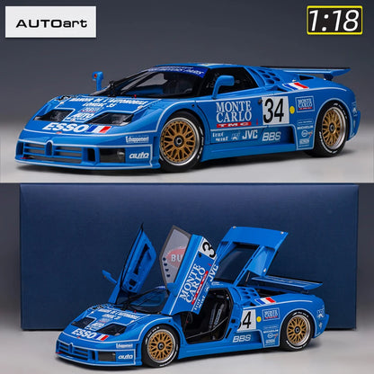 AUTOART Bugatti EB110 24HR Le Mans Racing 1994 #34 1:18 Car model Collection Display gift Static Ornament Collection