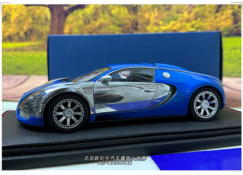 AUTOART 1:18 Bugatti  Veyron Sports car alloy car model plated interphase  Personal collection gift Compan