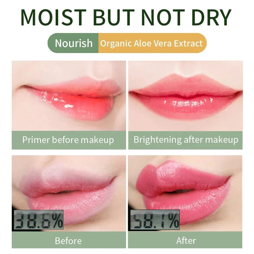 Aloe Vera Temperature Color Change Lipstick Moisturizing Lip Balm Long Lasting Waterproof Nourishing Lip Korean Makeup Cosmetics