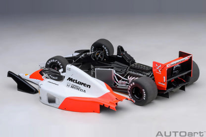 AUTOART New 1/18  Honda MP4/6 1991 #1 (with McLaren logo)  Car model  Send to a friend  Personal collection Static ornament