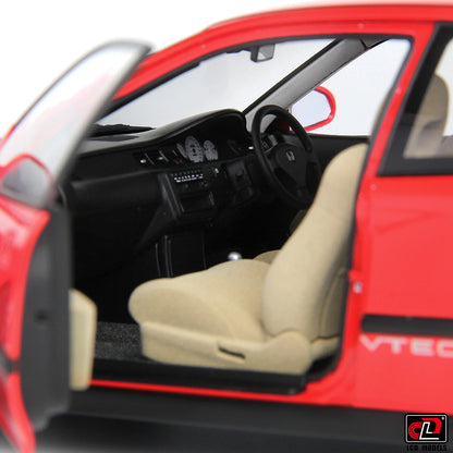 LCD 1/18 Car Model Honda Civic Mk5 EG6 Car Model Simulation Model Diecast Model Collect Ornaments Boy Custom Birthday Toy Gift