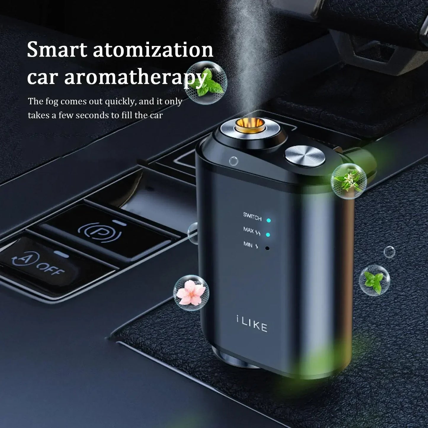 Electric Auto Air Diffuser Aroma Car Air Vent Humidifier Vent Perfume Car Clip Aromatherapy Kit Air Freshener Diffuser